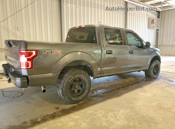 1FTEW1E41KFC05204 2019 FORD F150 Gray Delantero derecho