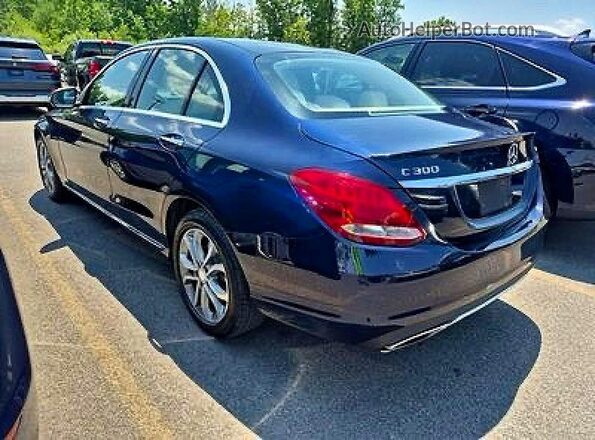 55SWF4KBXHU216920 2017 MERCEDES-BENZ C-CLASS Blue Front right