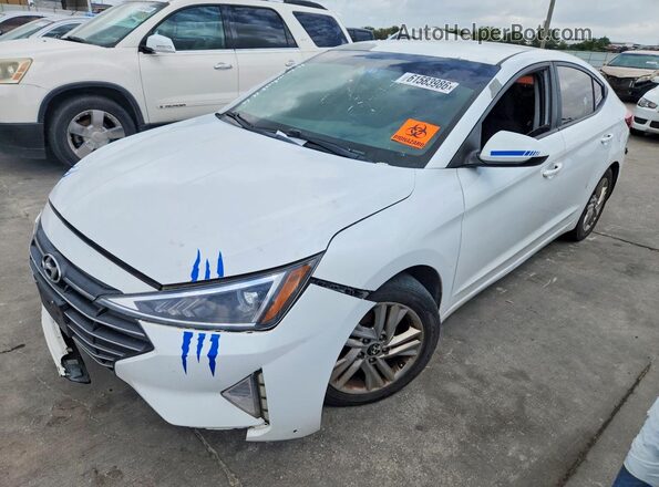 5NPD84LF0KH475302 2019 HYUNDAI ELANTRA White Rear left