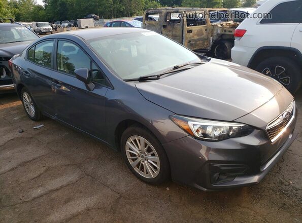 4S3GKAD61J3618845 2018 SUBARU IMPREZA Gray Widok z przodu