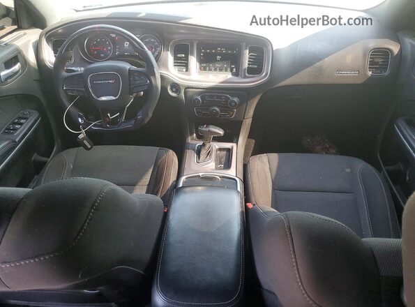 2C3CDXBG6KH664648 2019 DODGE CHARGER White Vista del cuadro de instrumentos