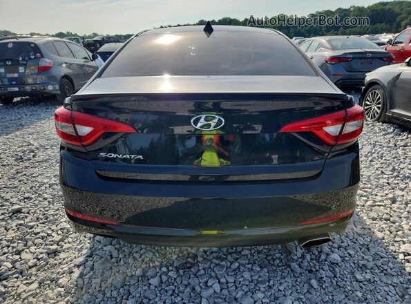 5NPE24AF1GH267896 2016 HYUNDAI SONATA Black Front interior view