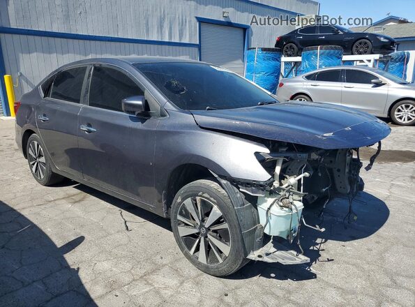 3N1AB7AP2KY415559 2019 NISSAN SENTRA Gray Front view