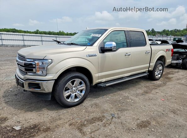 1FTEW1EG7JKC06633 2018 FORD F150 Gold Rear left