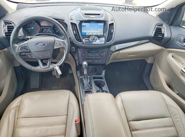 1FMCU0JD1HUB12664 2017 FORD ESCAPE White Вид щитка приладів