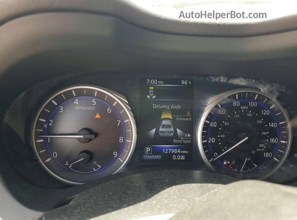 JN1EV7AP7GM301236 2016 INFINITI Q50 White Հետևի նստատեղերի տեսք