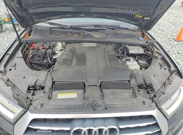 WA1LAAF7XJD029207 2018 AUDI Q7 Black VIN კოდის სტიკერის ხედი
