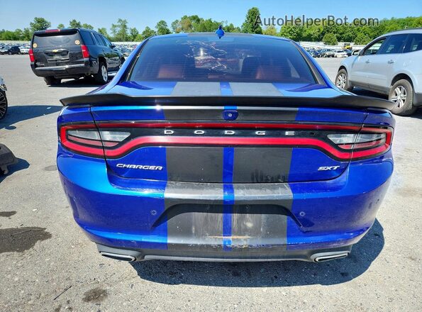 2C3CDXHG4JH223624 2018 DODGE CHARGER Blue Սալոնի դիմացի տեսք