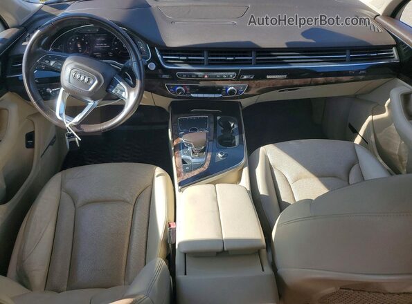 WA1VAAF77HD057274 2017 AUDI Q7 Blue Vista del cuadro de instrumentos