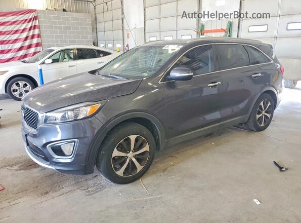 5XYPH4A19GG005319 2016 KIA SORENTO Charcoal Задня ліва чверть
