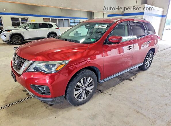 5N1DR2MM8HC688528 2017 NISSAN PATHFINDER Red Rear left