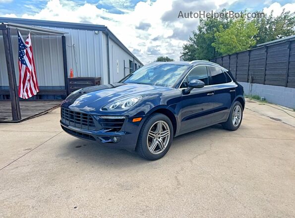 WP1AB2A5XJLB34419 2018 PORSCHE MACAN Blue Задня права чверть