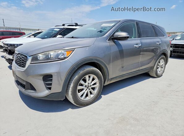 5XYPG4A5XKG483053 2019 KIA SORENTO Silver Trasero izquierdo
