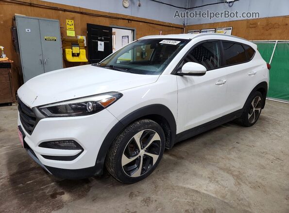 KM8J3CA22GU233597 2016 HYUNDAI TUCSON Белый Задняя левая четверть