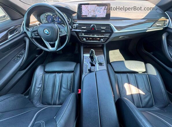 WBAJB1C56JB084145 2018 BMW 5 SERIES White Вид щитка приладів