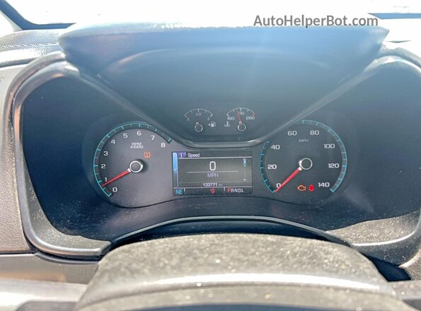 1GTG5CEN7J1221600 2018 GMC CANYON Silver Вид щитка приладів