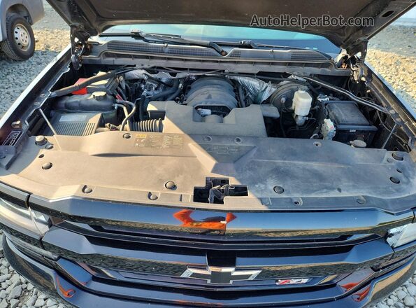 1GCVKREC2GZ405824 2016 CHEVROLET SILVERADO Black Widok komory silnika
