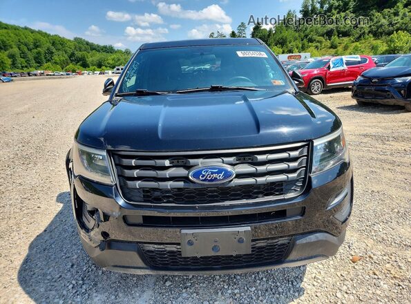 1FM5K8AR0JGC76226 2018 FORD EXPLORER Black Widok z tyłu