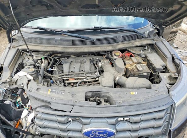 1FM5K8AR4KGA31320 2019 FORD EXPLORER Black VIN sticker view