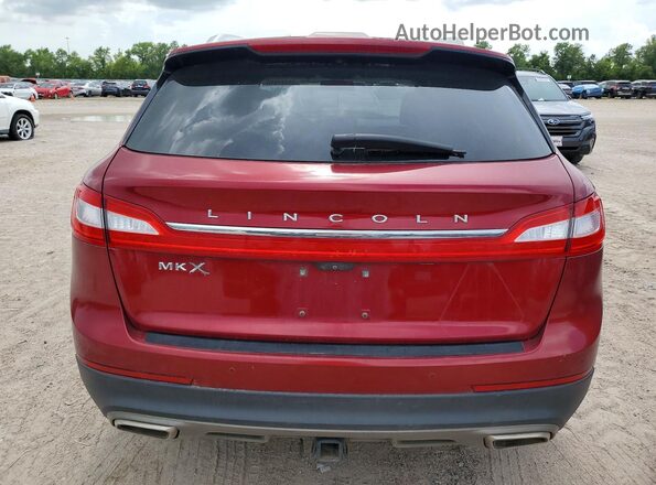 2LMPJ6KR6HBL16197 2017 LINCOLN MKX Red წინა სალონის ხედი