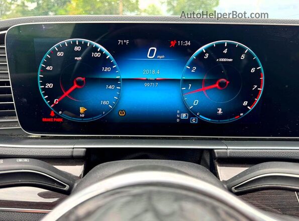 4JGFB4KB9LA061254 2020 MERCEDES-BENZ GLE Gray Vista del salpicadero