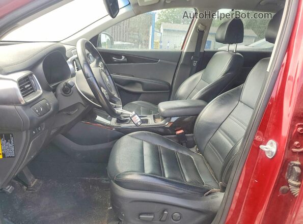 5XYPH4A58JG398109 2018 KIA SORENTO Red Widok deski rozdzielczej