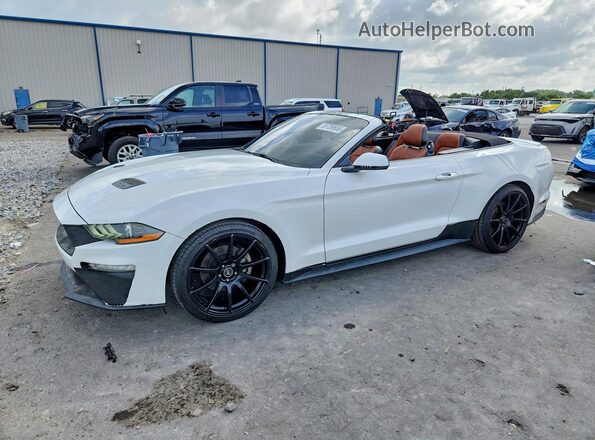 1FATP8UHXL5112812 2020 FORD MUSTANG White Հետևի ձախ