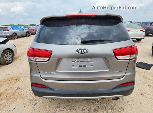 5XYPH4A50HG235092 2017 KIA SORENTO Gray Vista interior delantera