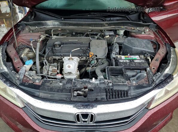 1HGCR2F53HA025791 2017 HONDA ACCORD Red Widok komory silnika