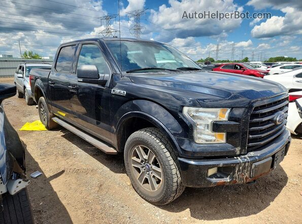 1FTEW1EF0GKE40290 2016 FORD F150 Black Դիմացի տեսք