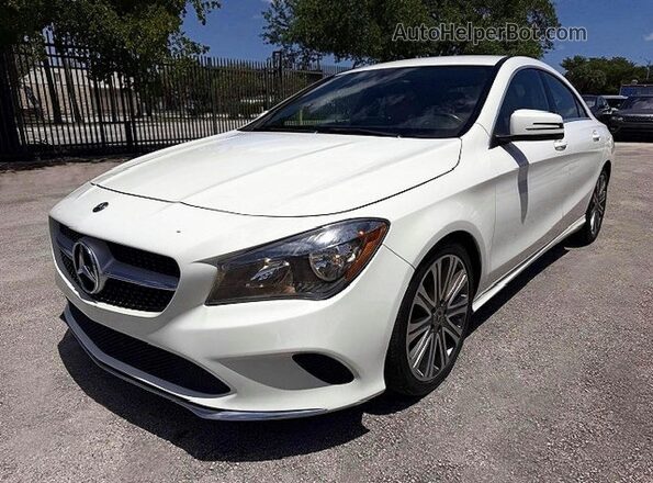 WDDSJ4EB0JN570193 2018 MERCEDES-BENZ CLA-CLASS White Trasero izquierdo
