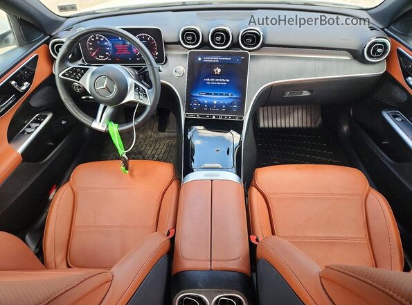 W1KAF4HB6SR277255 2025 MERCEDES-BENZ C White ხელსაწყოთა პანელის ხედი