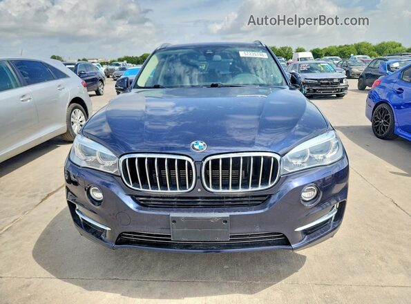5UXKT0C57G0S78474 2016 BMW X5 Blue Հետևի տեսք