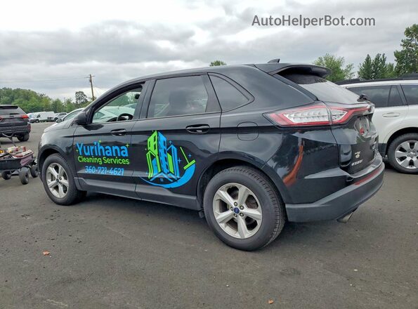 2FMPK3G98GBC48290 2016 FORD EDGE Black უკანა მარჯვენა