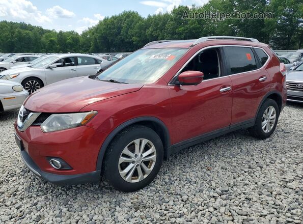 5N1AT2MV6GC814395 2016 NISSAN ROGUE Red უკანა მარცხენა