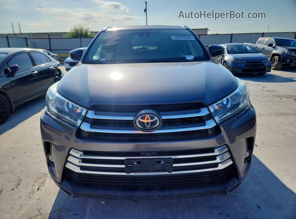 5TDYZRFH6KS325150 2019 TOYOTA HIGHLANDER Gray Vista trasera