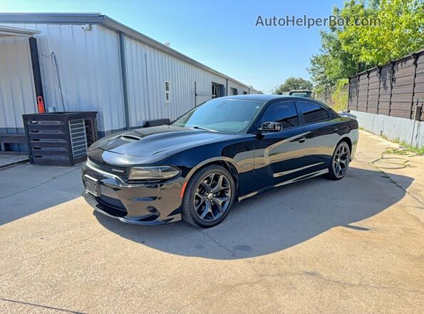 2C3CDXCT8KH608402 2019 DODGE CHARGER Black Rear right
