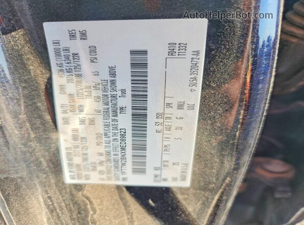 1FT7W2BNXMED89823 2021 FORD F250 Black VIN კოდის სტიკერის ხედი