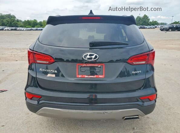 5NMZU3LB8HH033463 2017 HYUNDAI SANTA Черный Вид салона спереди