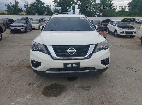 5N1DR2MN2HC635073 2017 NISSAN PATHFINDER White Вид ззаду