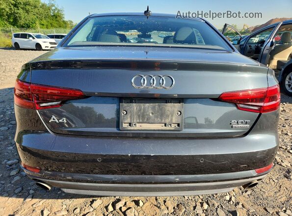 WAUANAF43HN005887 2017 AUDI A4 Серый Вид салона спереди