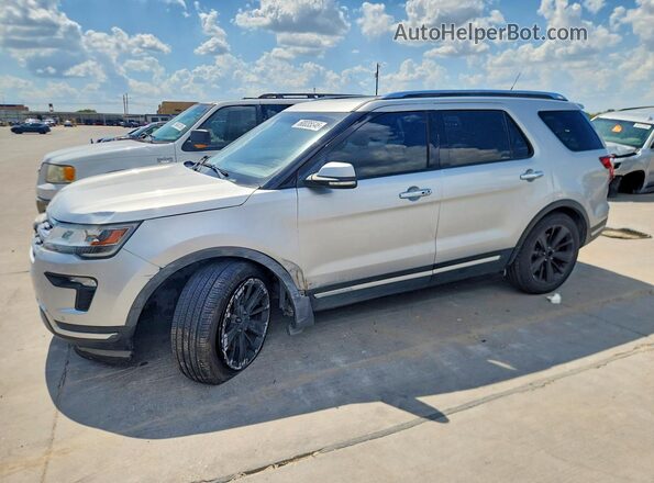 1FM5K7F83JGA81862 2018 FORD EXPLORER Серебряный Задняя левая четверть