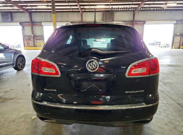 5GAKRBKD1GJ285808 2016 BUICK ENCLAVE Black Widok wnętrza z przodu