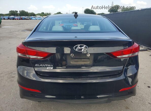 5NPD74LFXHH089403 2017 HYUNDAI ELANTRA Black წინა სალონის ხედი