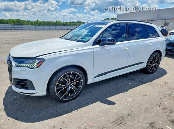 WA1VXAF75MD021012 2021 AUDI Q7 White Trasero izquierdo