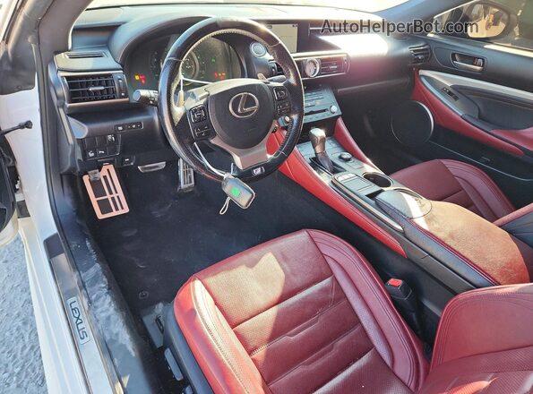 JTHHE5BC7G5014269 2016 LEXUS RC White Widok zestawu wskaźników