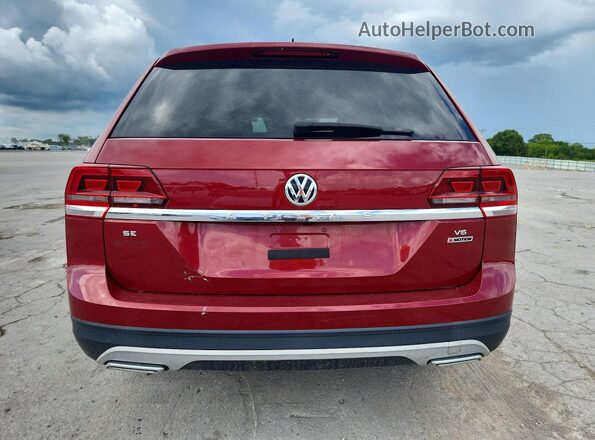 1V2LR2CA8JC510050 2018 VOLKSWAGEN ATLAS Red Vista interior delantera