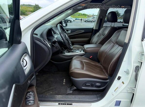 5N1DL0MM1HC527783 2017 INFINITI QX60 White Engine compartment view