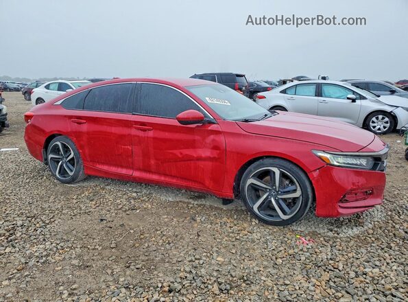 1HGCV1F38KA110007 2019 HONDA ACCORD Red წინა ხედი