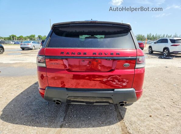 SALWS2VF5GA560655 2016 LAND ROVER RANGE Red Widok wnętrza z przodu